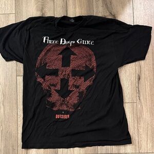 Three Days Grace Shirt Outsider Tour 2018 Shirt Rock Band Shirt large